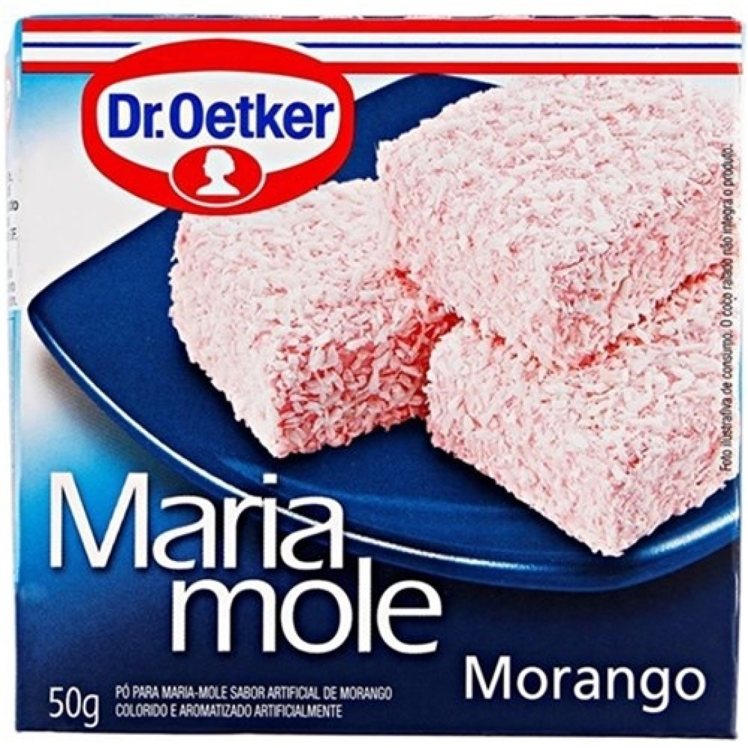 Detalhes do produto Maria Mole 50Gr Dr Oetker Morango