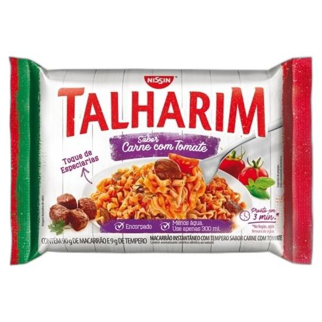 Detalhes do produto Macarrao Inst Talharim 99Gr Nissin Carne Tomate