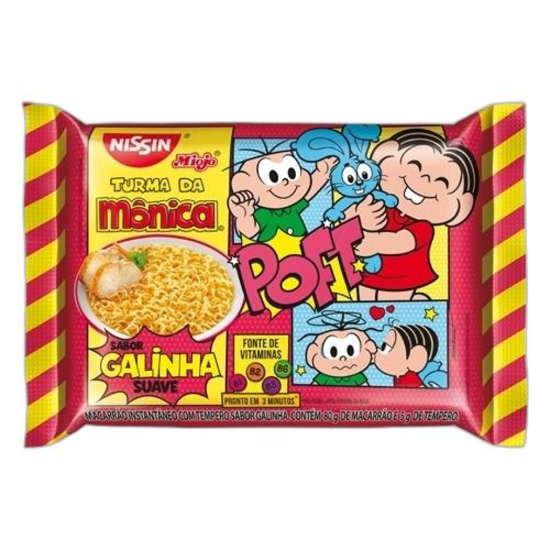 Detalhes do produto Macarrao Inst Turma Da Monica 85G Nissin Galinha
