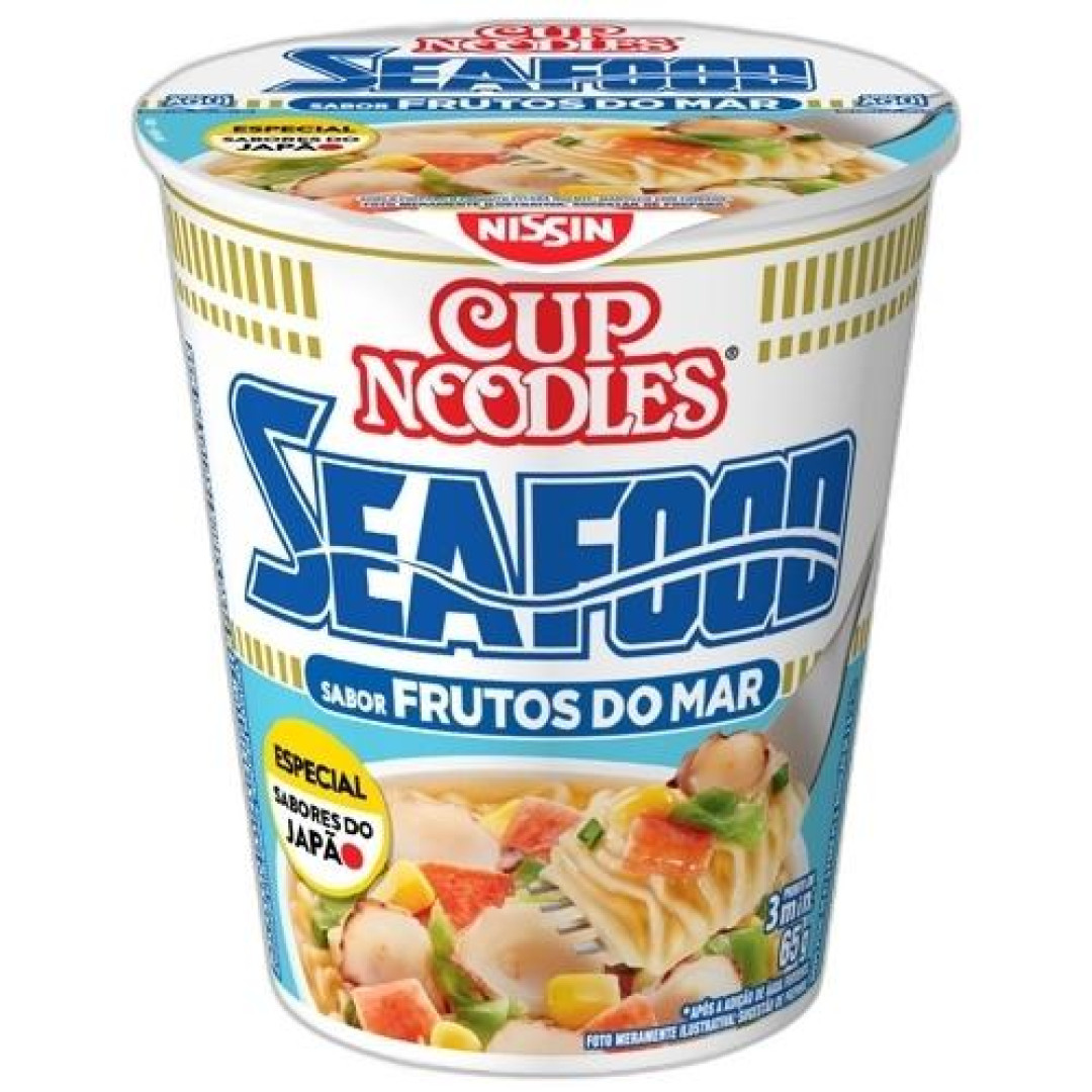 Detalhes do produto Macarrao Inst Cup Noodles 65Gr Nissin Frutos Do Mar