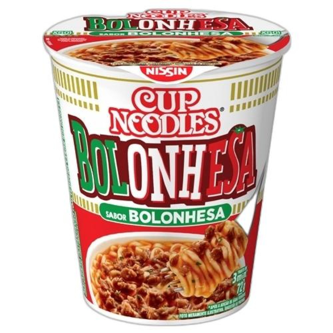 Detalhes do produto Macarrao Inst Cup Noodles 72Gr Nissin Bolonhesa