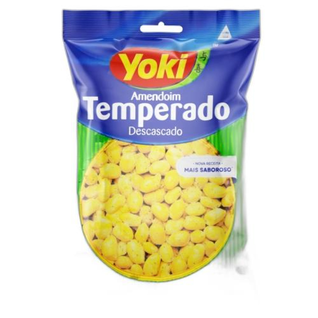 Detalhes do produto Amendoim Descascado Sem Pele 150Gr Yoki Temperado