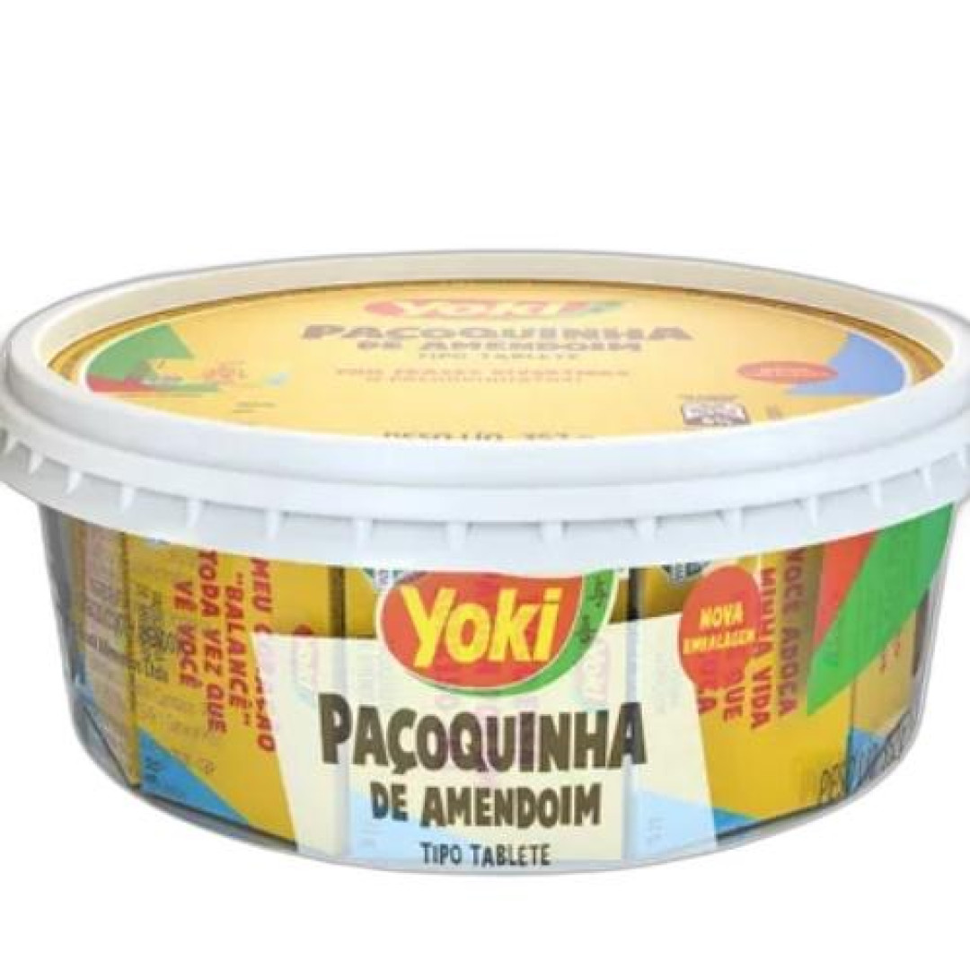 Detalhes do produto Pacoca Quad Embr Pt 16X22Gr Yoki .