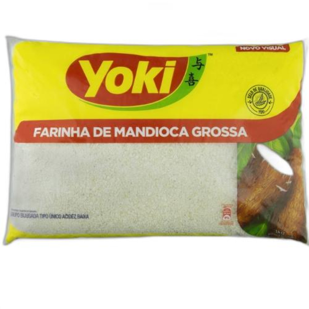 Detalhes do produto Farinha Mandioca Grossa 1Kg Yoki .