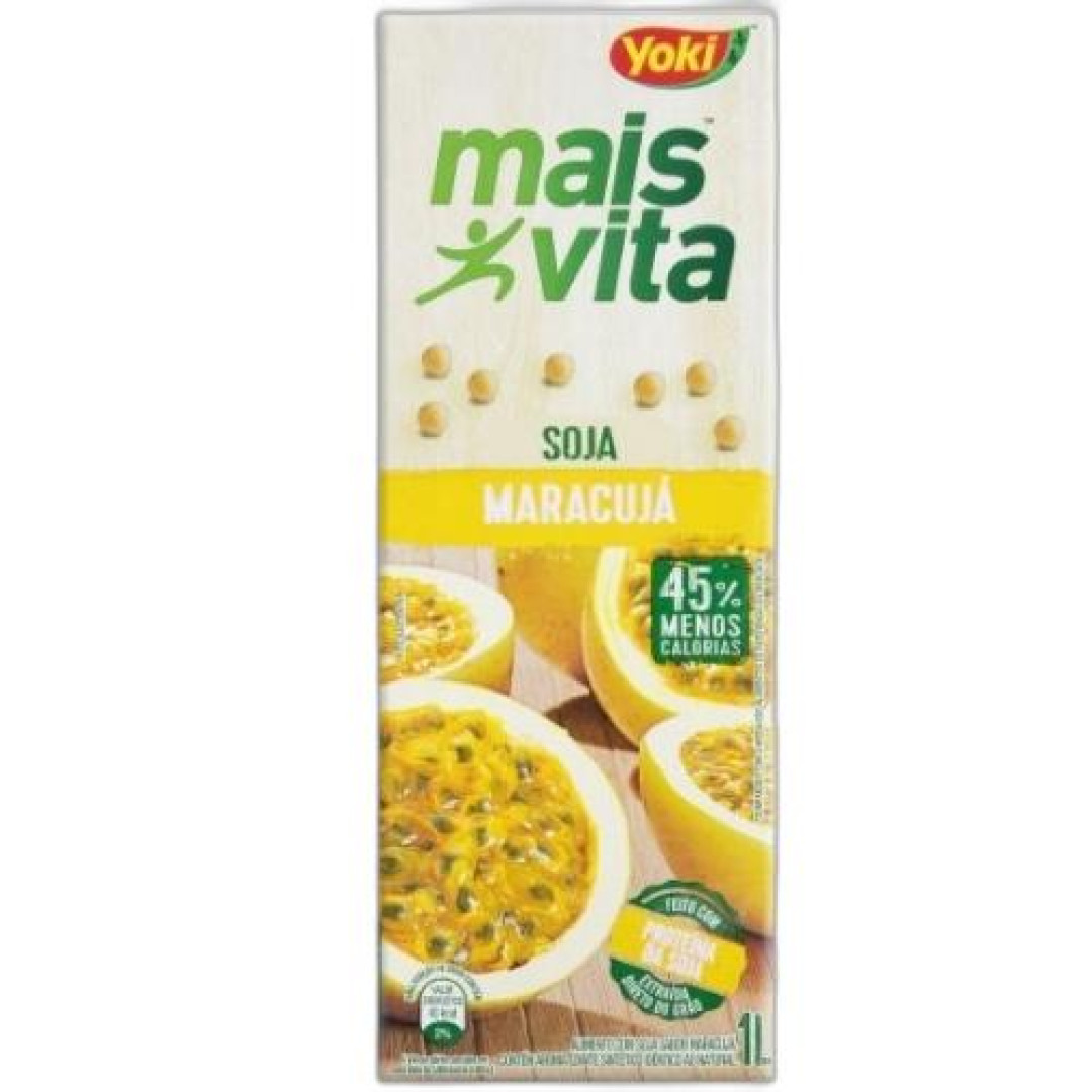 Detalhes do produto Suco Mais Vita Soja 01Lt Yoki Maracuja