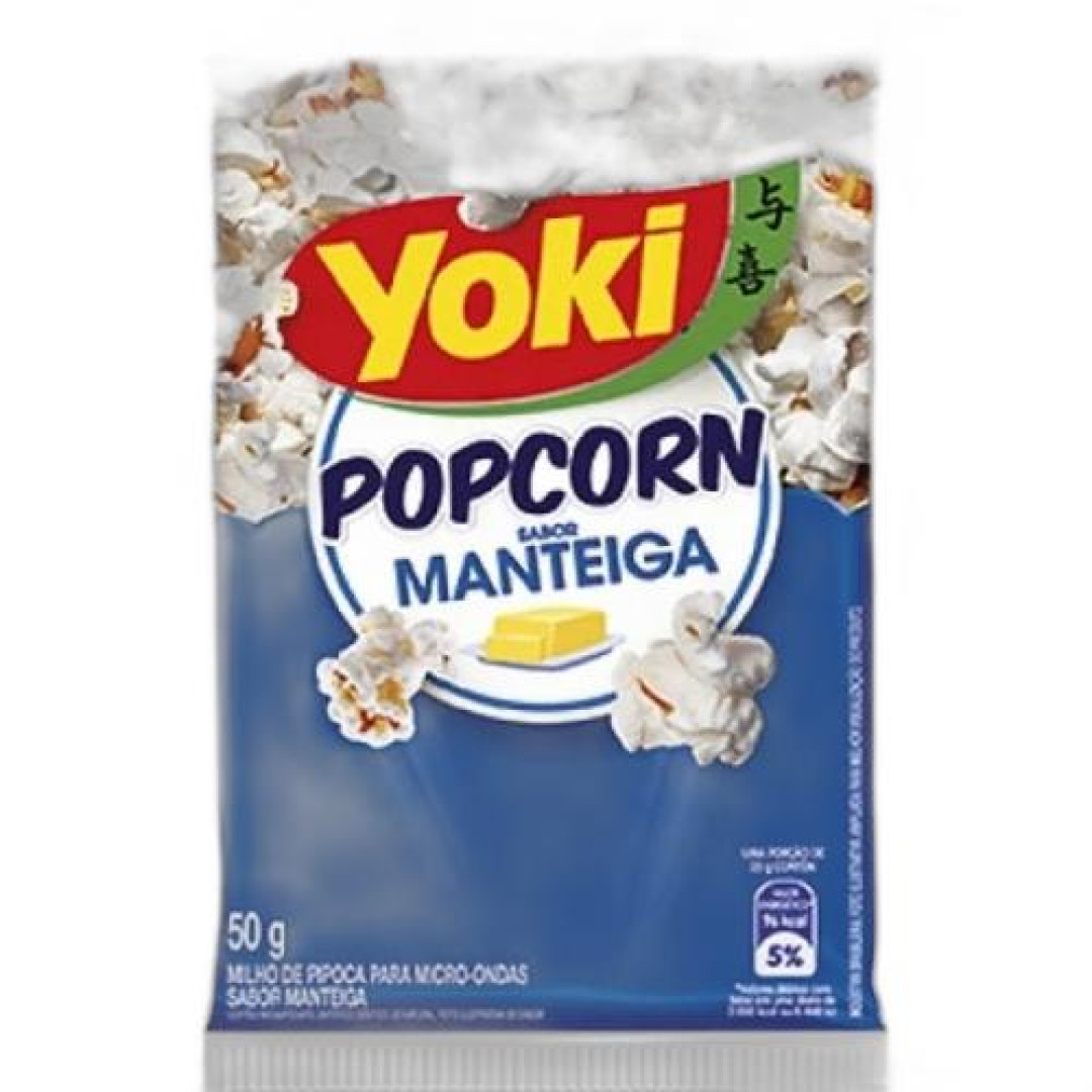 Detalhes do produto Pipoca Microondas Popcorn 50G Yoki Manteiga