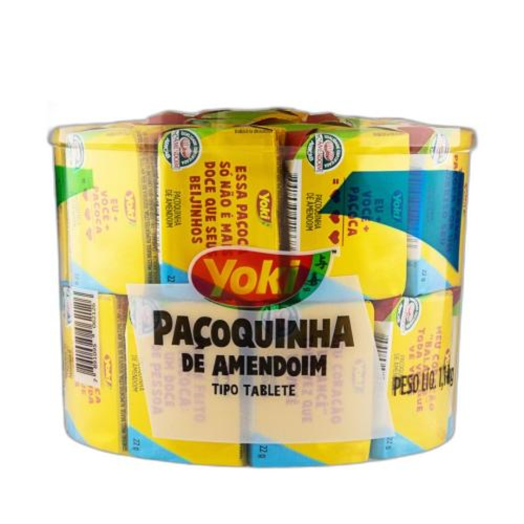 Detalhes do produto Pacoca Quad Embr Pt 50X22Gr Yoki .