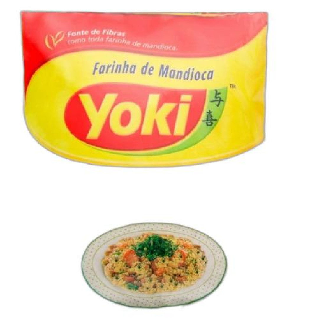 Detalhes do produto Farinha Mandioca 500Gr Yoki Crua