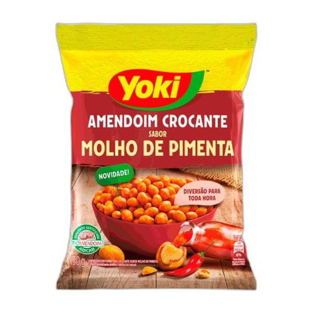 Detalhes do produto Amendoim Crocante 150Gr Yoki Molho Pimenta