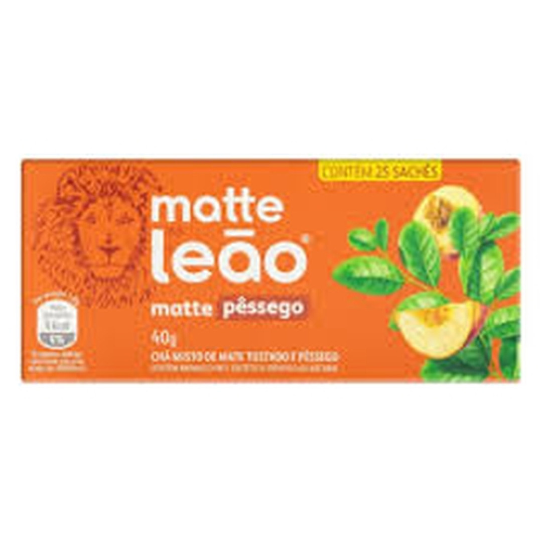 Detalhes do produto Cha Mate 40Gr (25Un) Leao Pessego