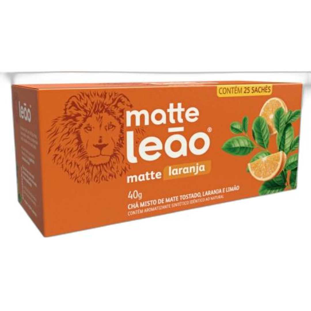 Detalhes do produto Cha Mate 40Gr (25Un) Leao Laranja