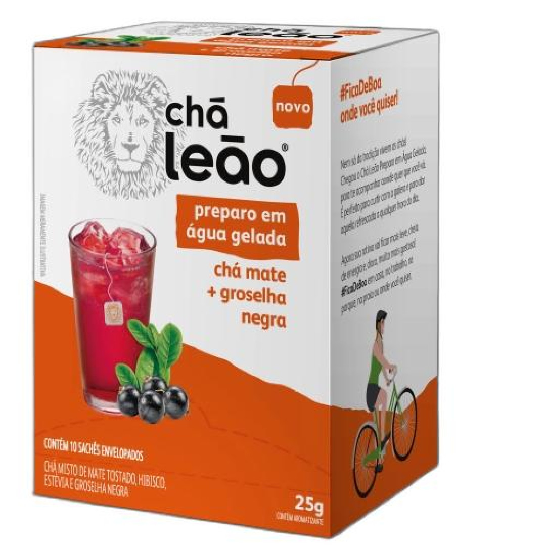 Detalhes do produto Cha Mate Prep Agua Gelada 10X25Grleao Groselha Negra