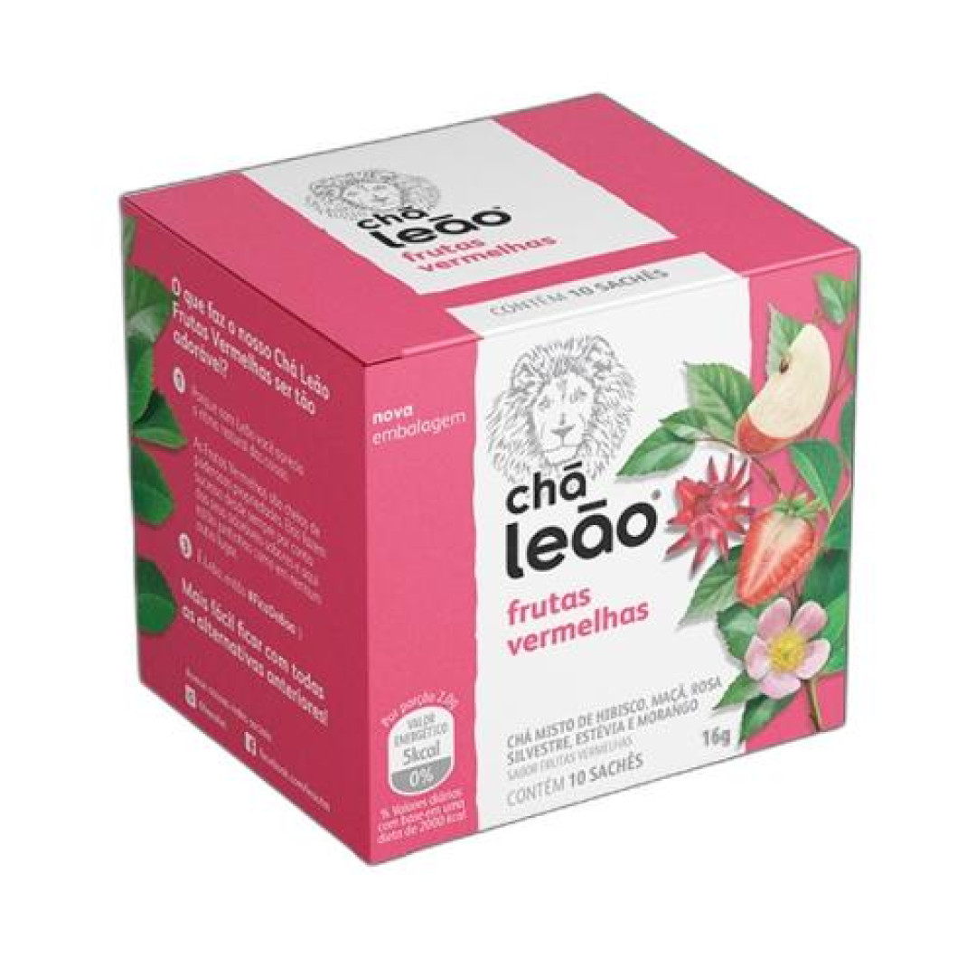 Detalhes do produto Cha 16Gr (10Un) Leao Frutas Vermelha