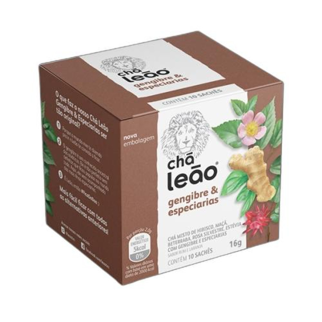 Detalhes do produto Cha 16Gr (10Un) Leao Gengibre.especi