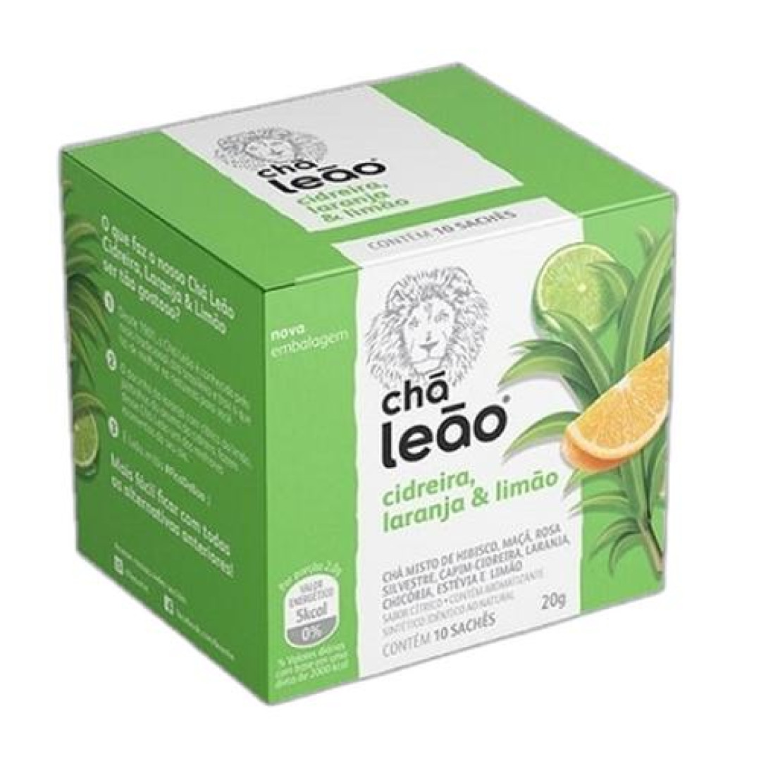 Detalhes do produto Cha Mate 16Gr (10Un) Leao Cid.lar.limao
