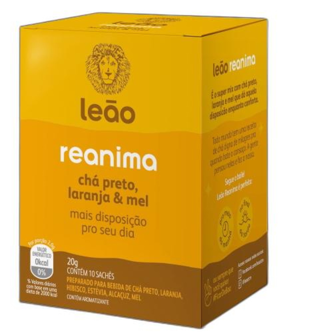 Detalhes do produto Cha Reanima 20Gr (10Un)  Leao Laranja Mel