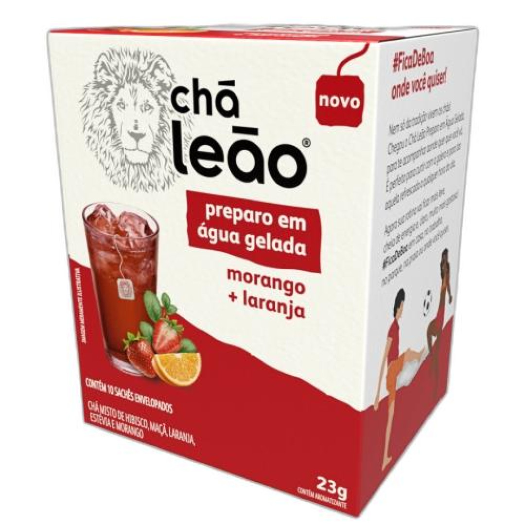 Detalhes do produto Cha Mate Prep Agua Gelada 10X23Grleao Morango.laranja