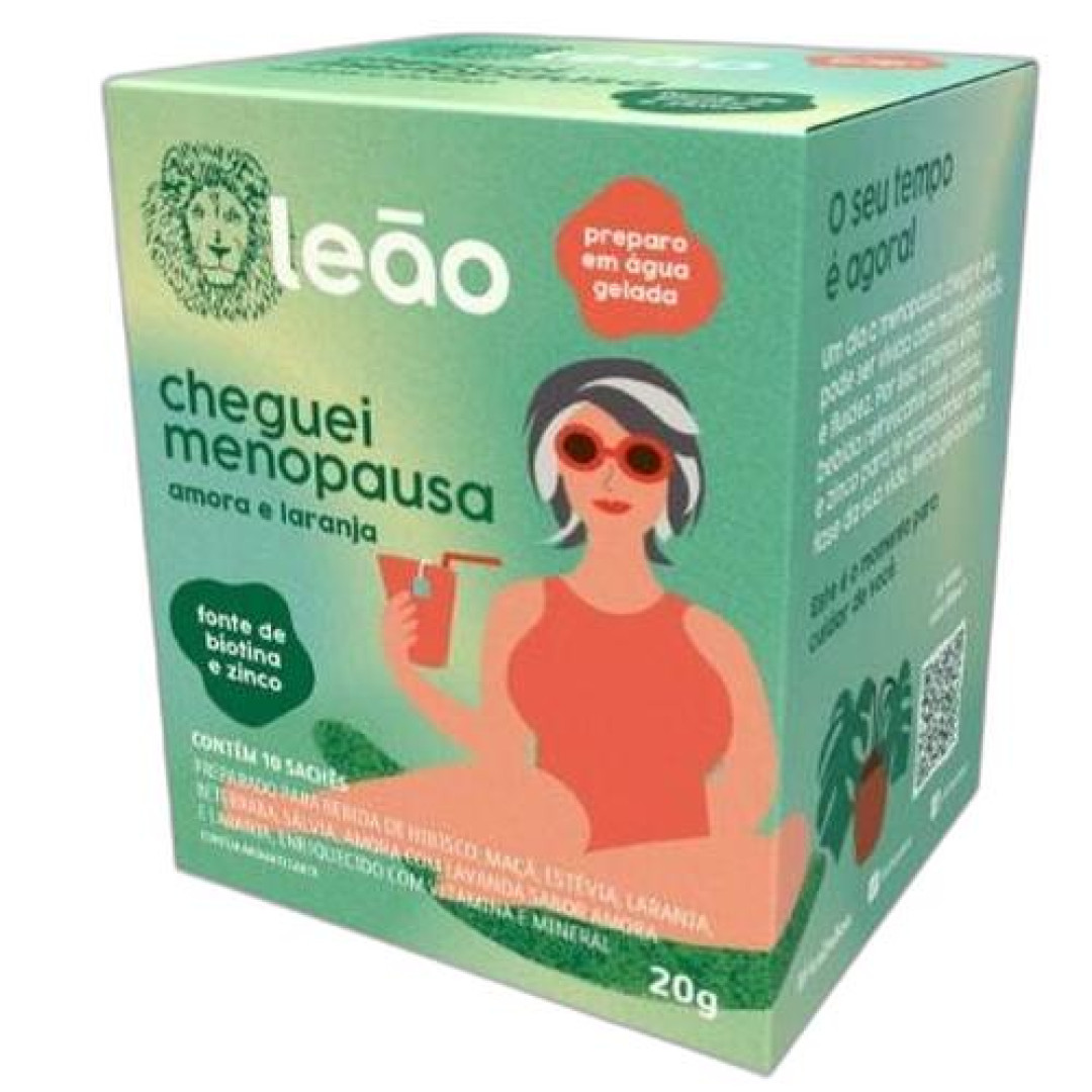 Detalhes do produto Cha Cheguei Menopausa 20Gr (10Un) Leao Amora.laranja