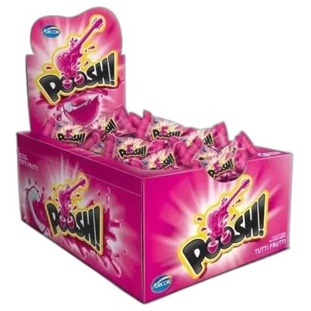Detalhes do produto Chicle Poosh 200Gr Arcor Tutti Frutti