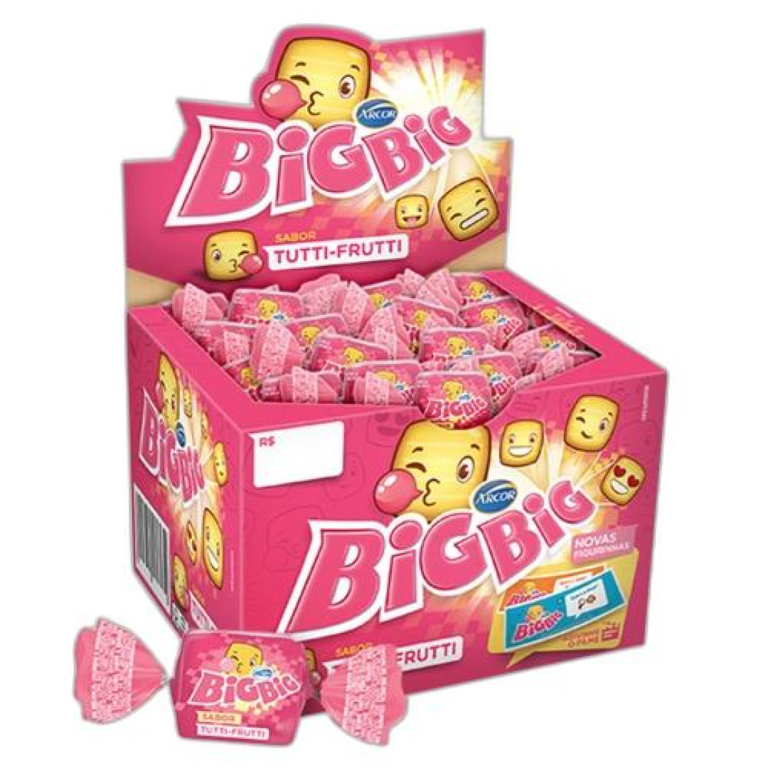 Detalhes do produto Chicle Big Big 315Gr Arcor Tutti Frutti