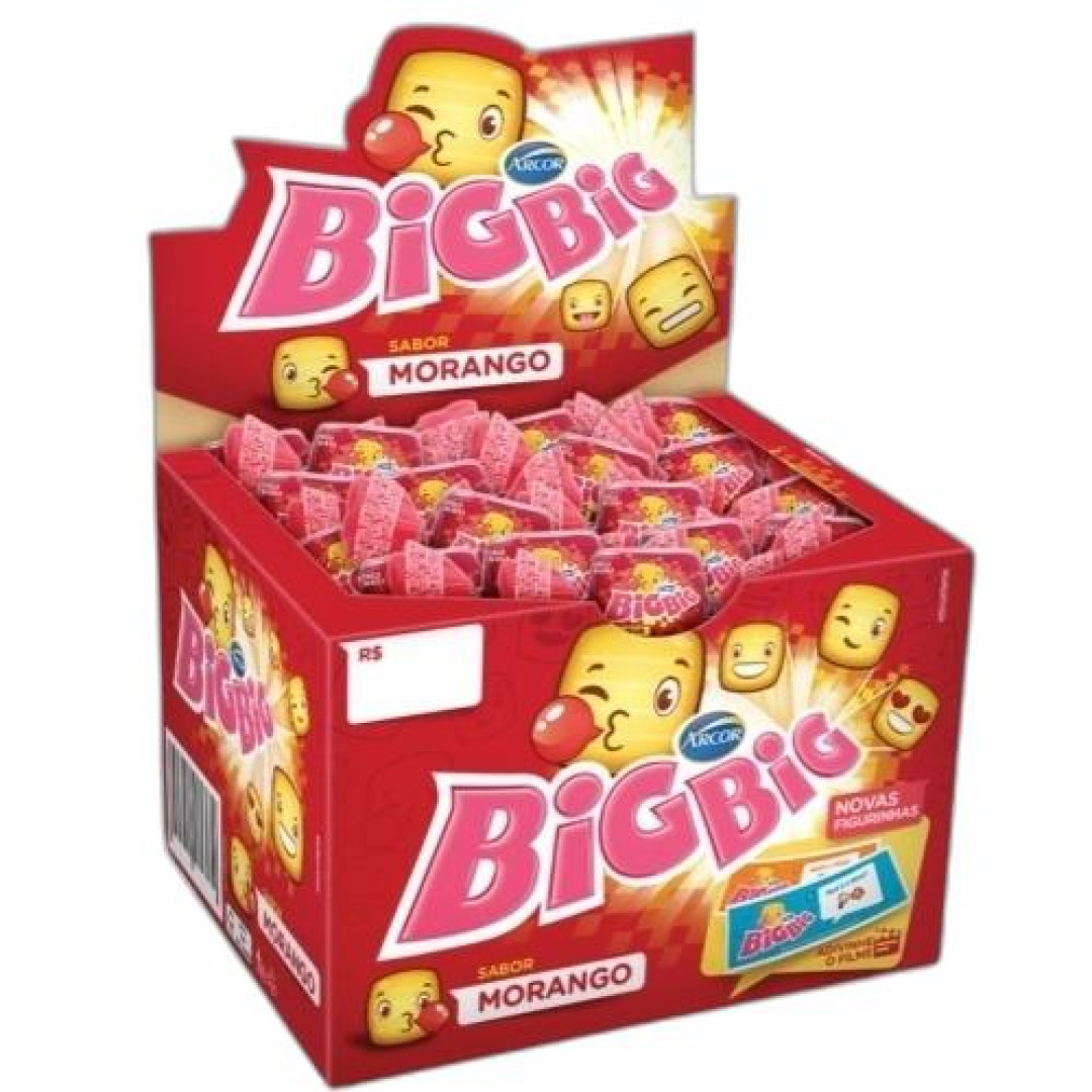 Detalhes do produto Chicle Big Big 315Gr Arcor Morango
