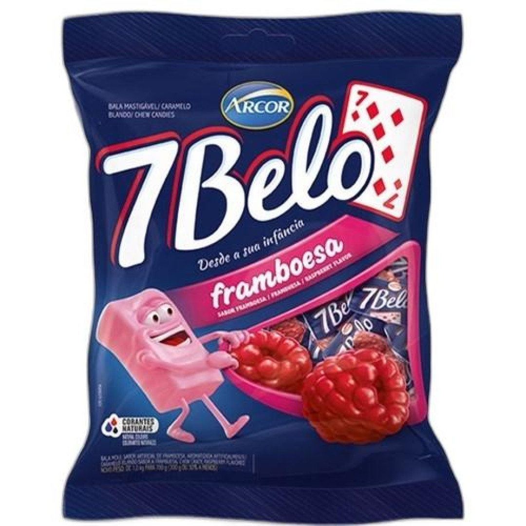 Detalhes do produto Bala Mast 7 Belo 500Gr Arcor Framboesa