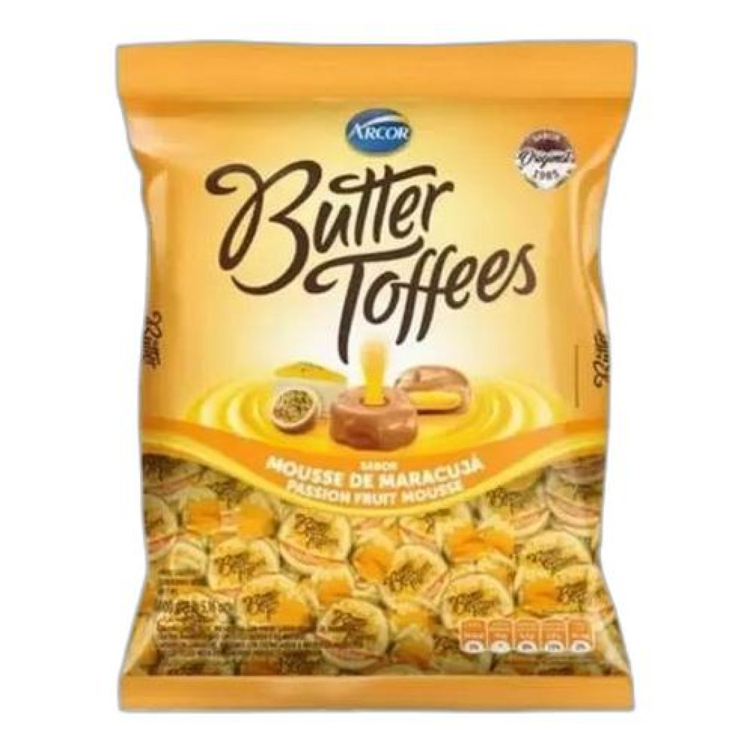 Detalhes do produto Bala Butter Toffees 500Gr Arcor Mousse Maracuja