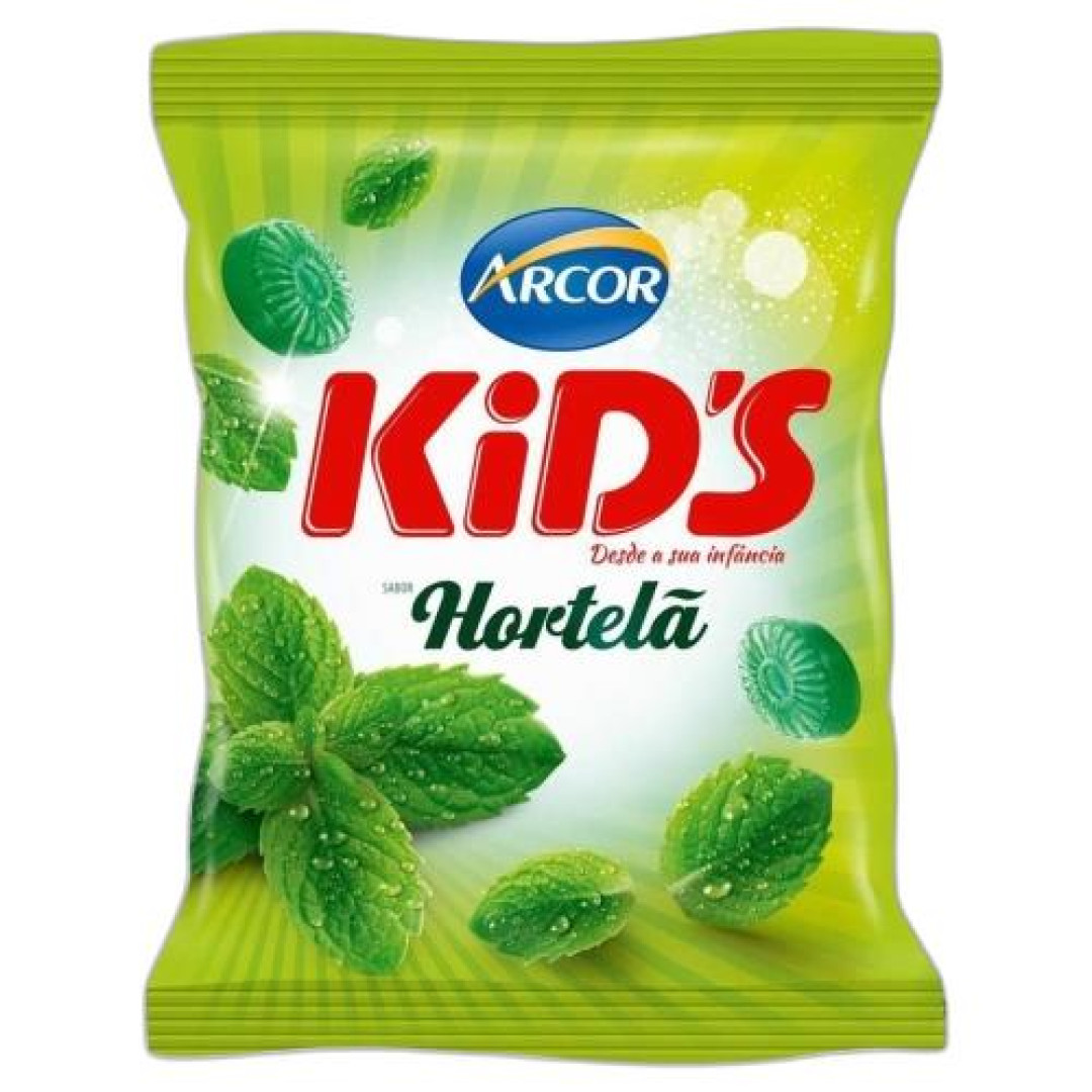 Detalhes do produto Bala Dura Kids 100Gr Arcor Hortela