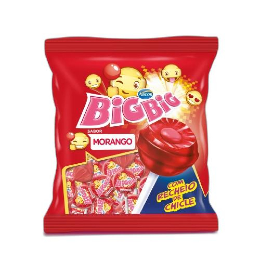 Detalhes do produto Pirl Chicle Big Big 500Gr Arcor Morango