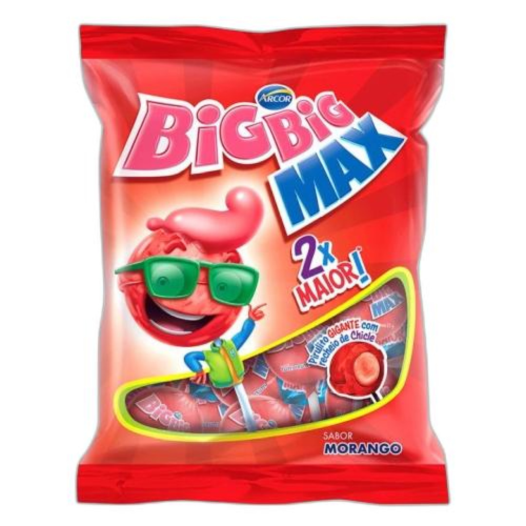 Detalhes do produto Pirl Chicle Big Big Max 600Gr Arcor Morango