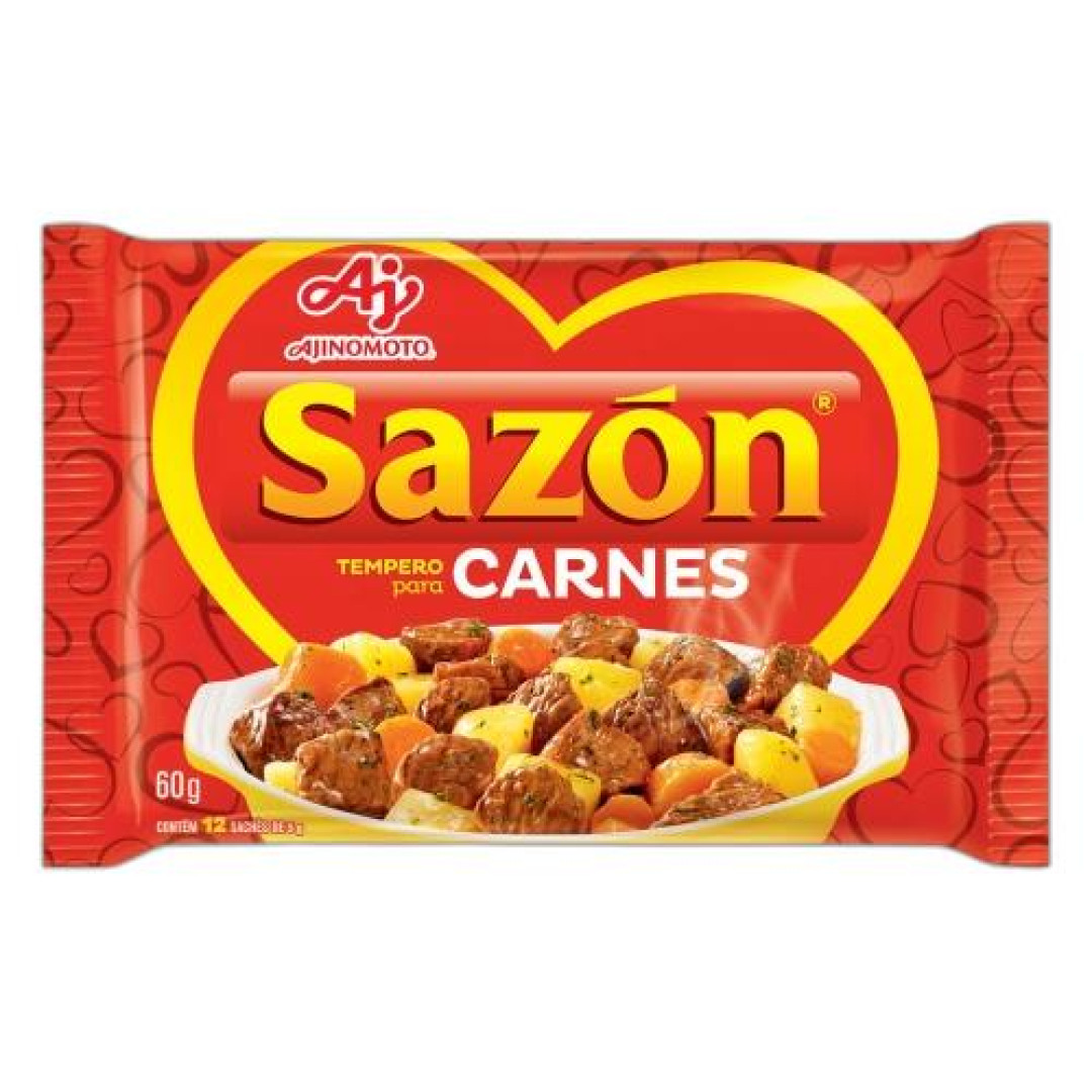 Detalhes do produto Tempero Sazon 60Gr Ajinomoto Carne