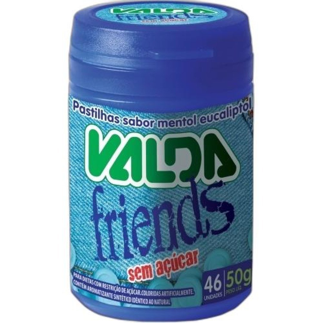 Detalhes do produto Past Friends S Acucar 50Gr Valda Mentol.eucalipt