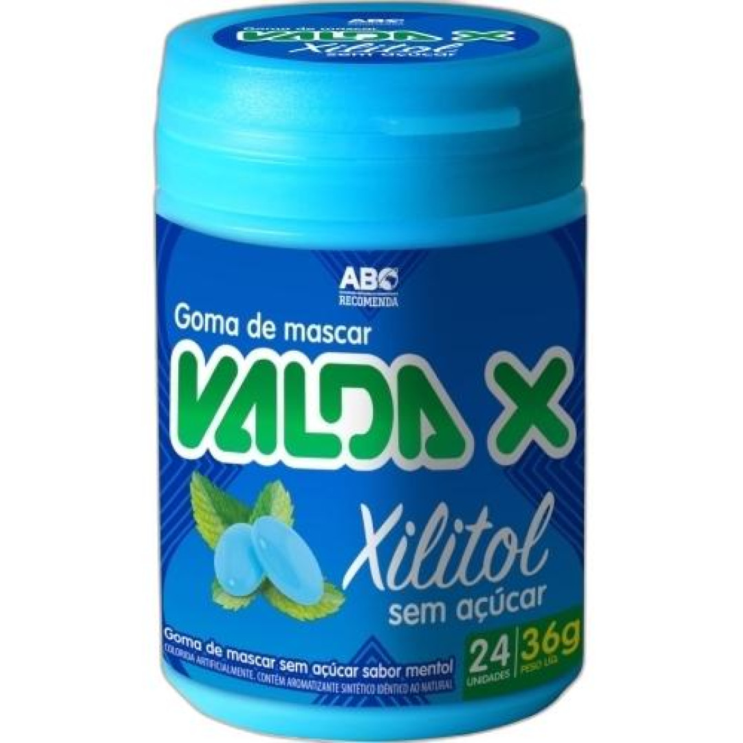 Detalhes do produto Goma Mascar Sem Acucar 36Gr Valda Xilitol