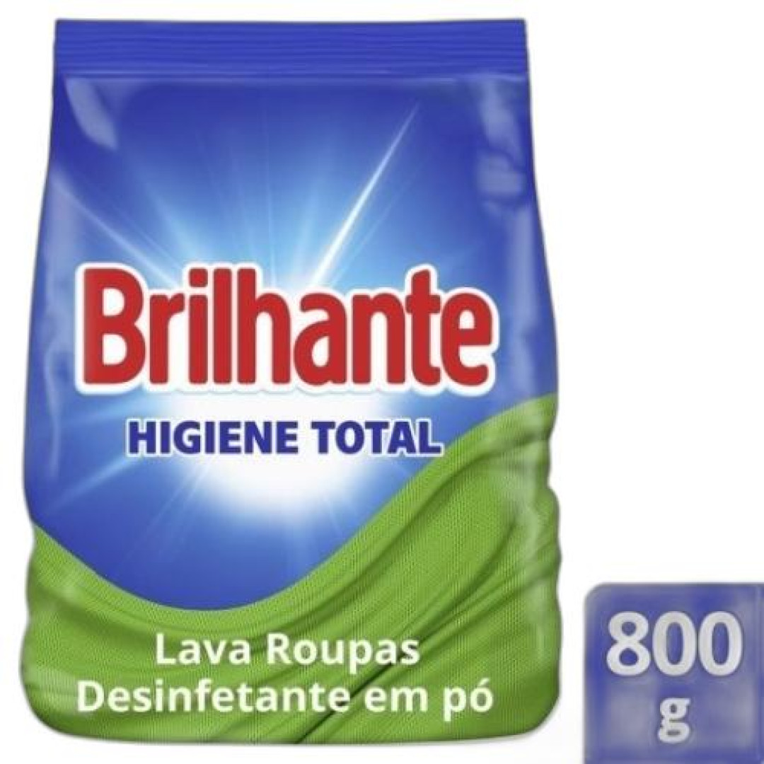 Detalhes do produto Lava Roupa Po Brilhante 800Gr Unilever Higiene Total