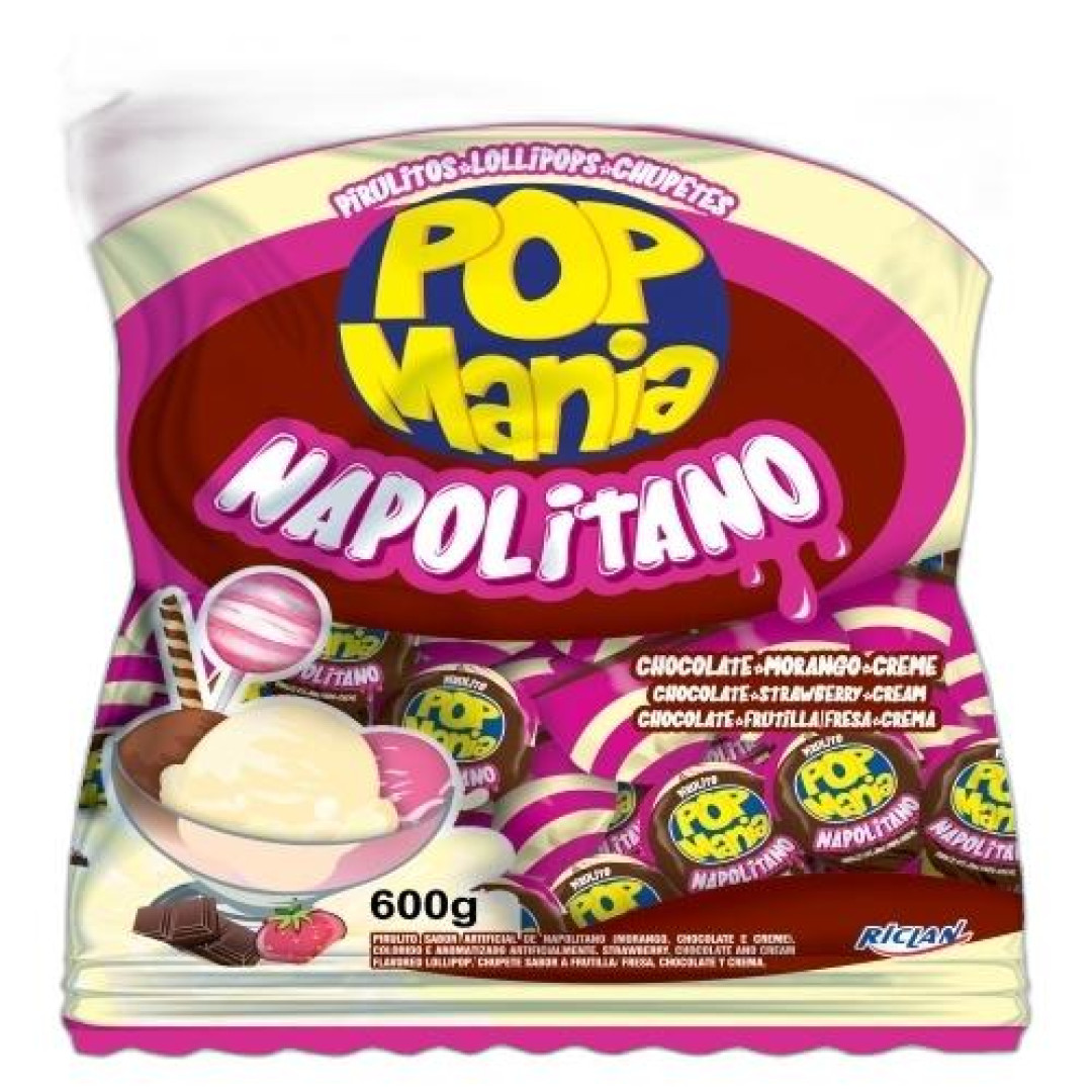 Detalhes do produto Pirl Chicle Pop Mania 50Un Riclan Napolitano