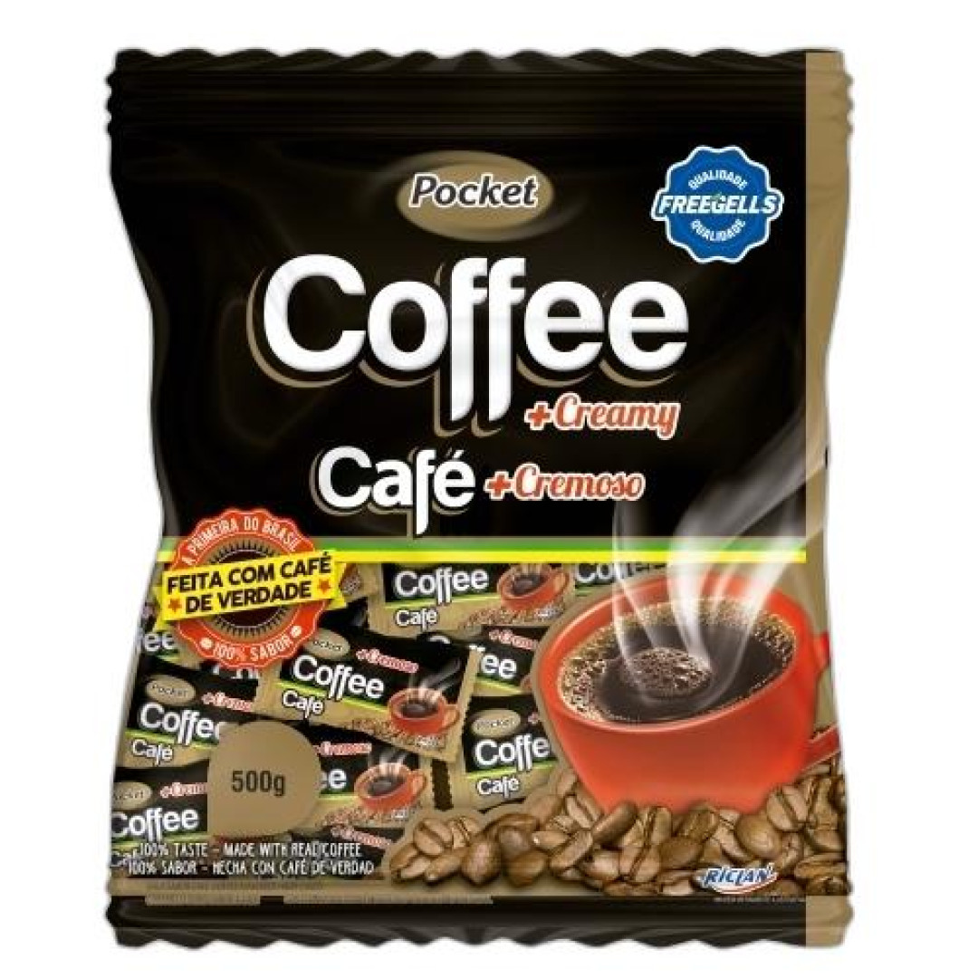Detalhes do produto Bala Dura Pocket 500Gr Riclan Cafe