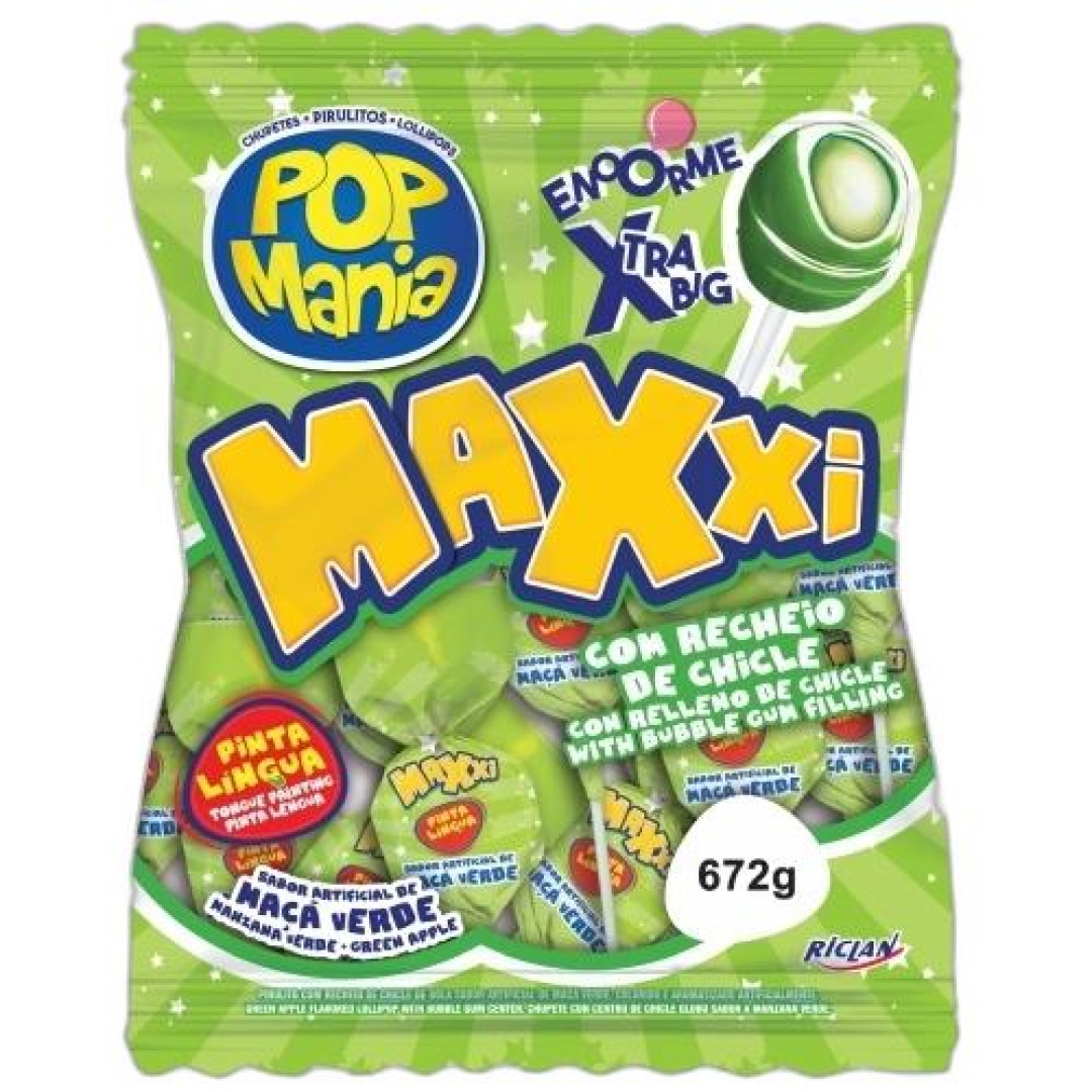 Detalhes do produto Pirl Pop Mania Maxxi 24Un Riclan Maca Verde