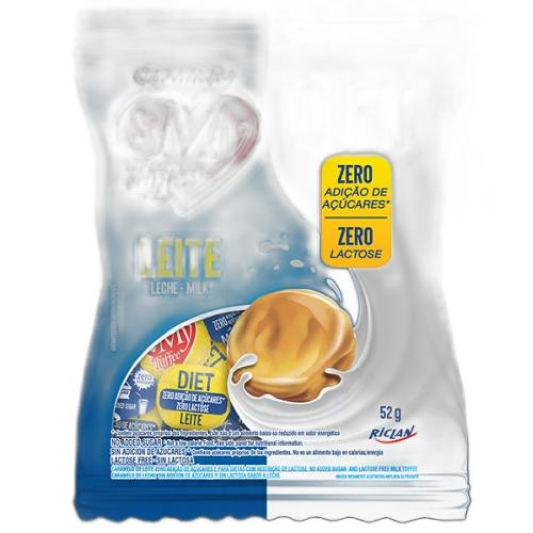 Detalhes do produto Bala My Toffe Zero Lactose 52Gr Riclan Leite