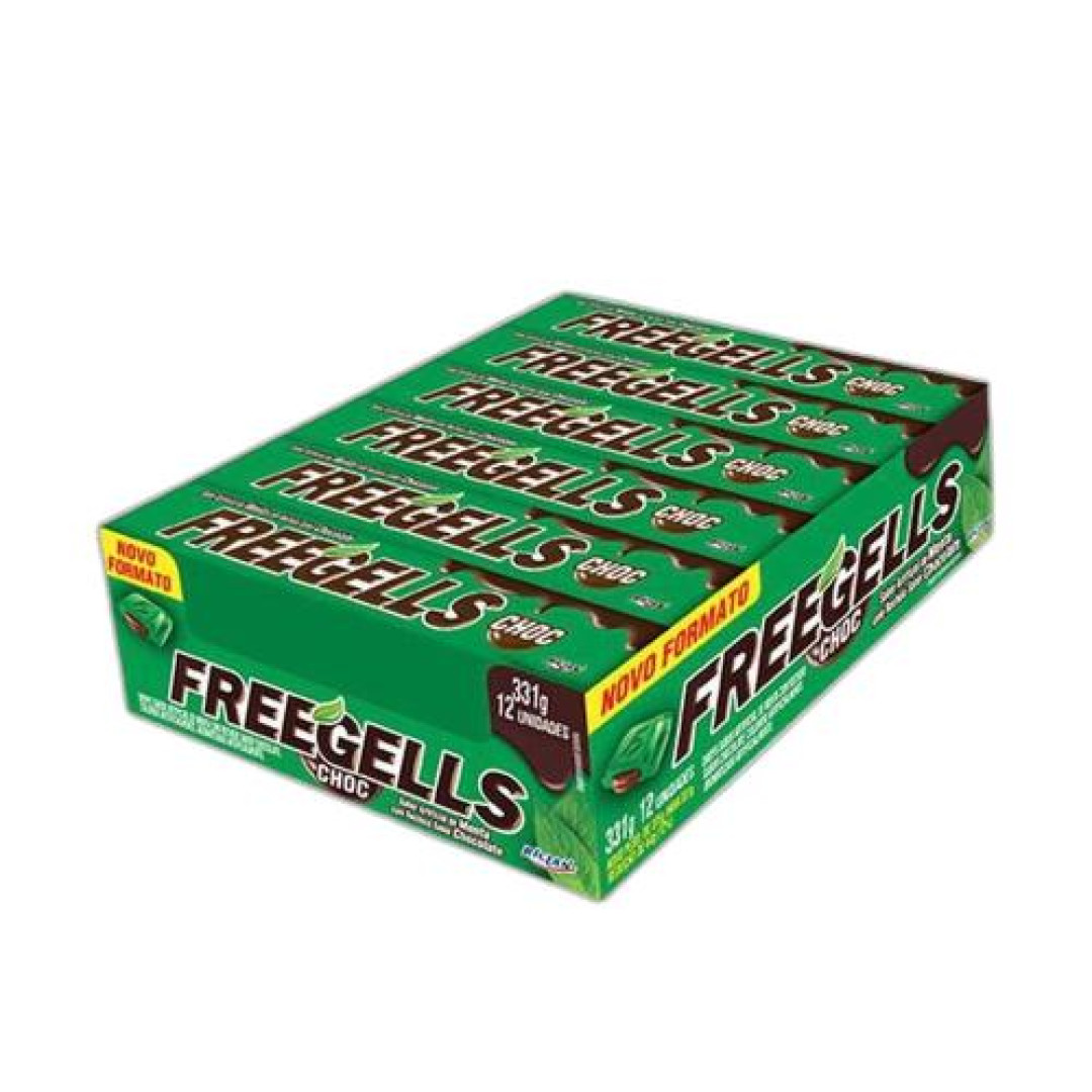 Detalhes do produto Drops Freegells 12Un Riclan Choc.menta