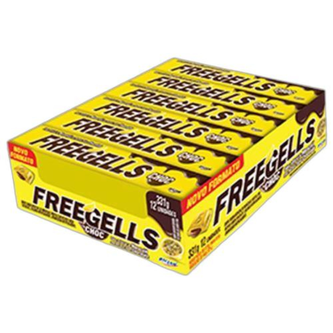 Detalhes do produto Drops Freegells 12Un Riclan Choc.maracuja