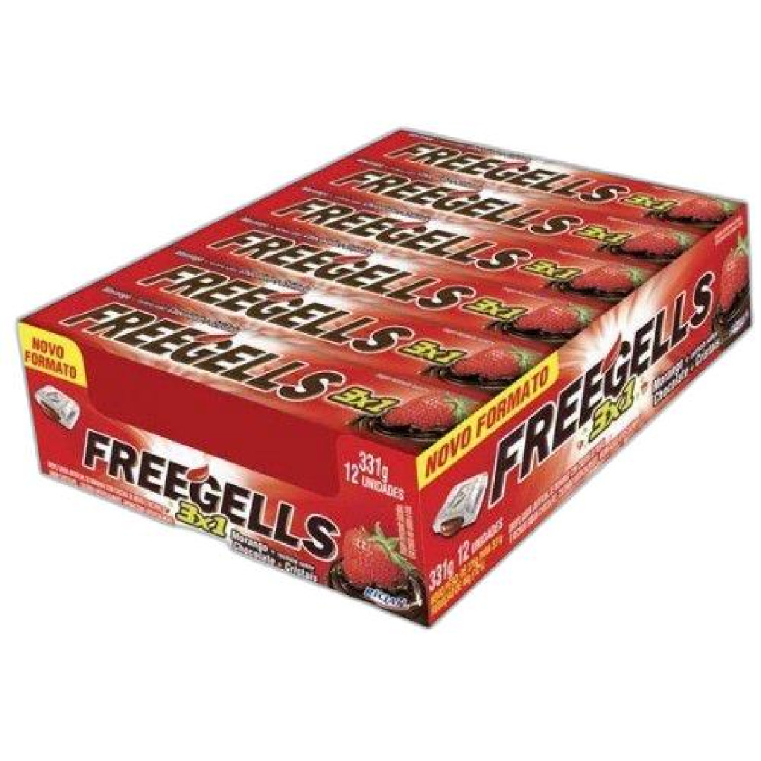 Detalhes do produto Drops Freegells 3 Em 1 12Un Riclan Choc.mor.crist