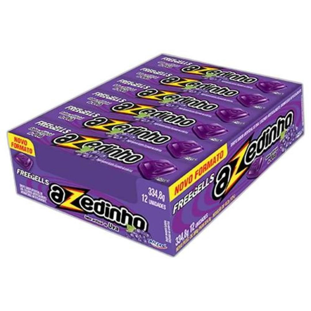 Detalhes do produto Drops Freegells Azedinho 12Un Riclan Uva