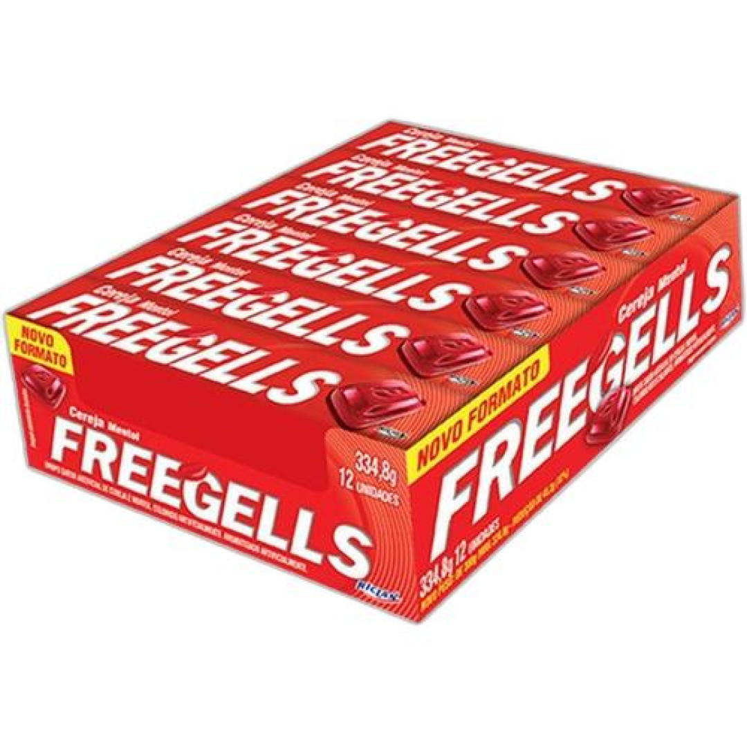 Detalhes do produto Drops Freegells 12Un Riclan Cereja