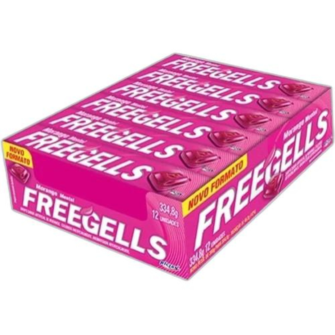 Detalhes do produto Drops Freegells 12Un Riclan Morango