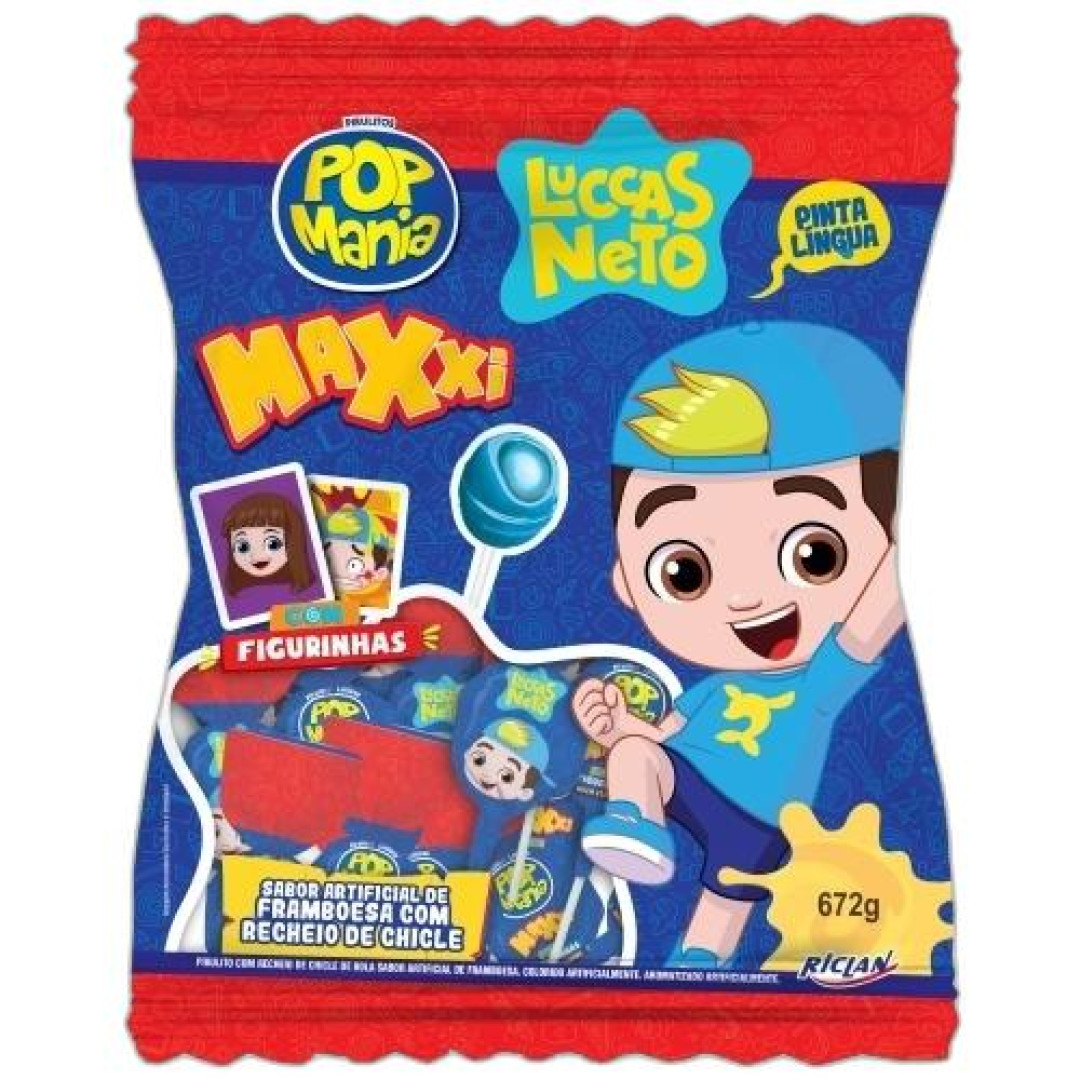 Detalhes do produto Pirl Pop Mania Maxxi Luccas Neto 24Un Ri Framboesa