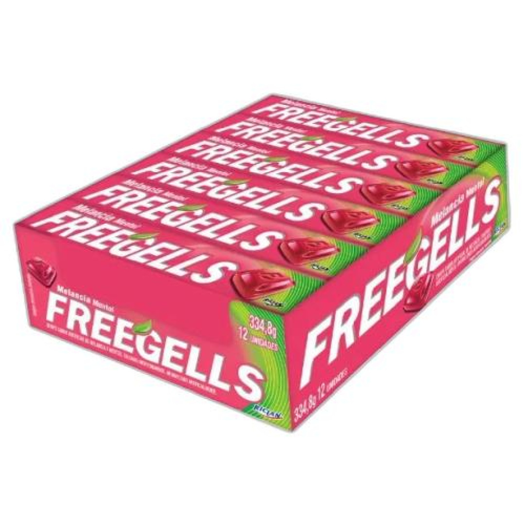 Detalhes do produto Drops Freegells 12Un Riclan Melancia