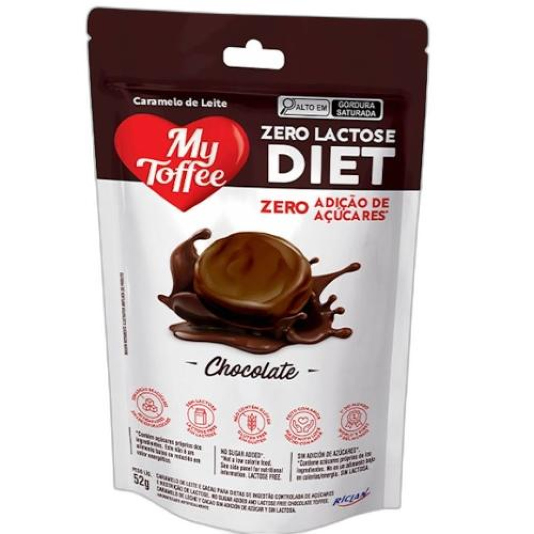 Detalhes do produto Bala My Toffe Zero Lactose 52Gr Riclan Chocolate