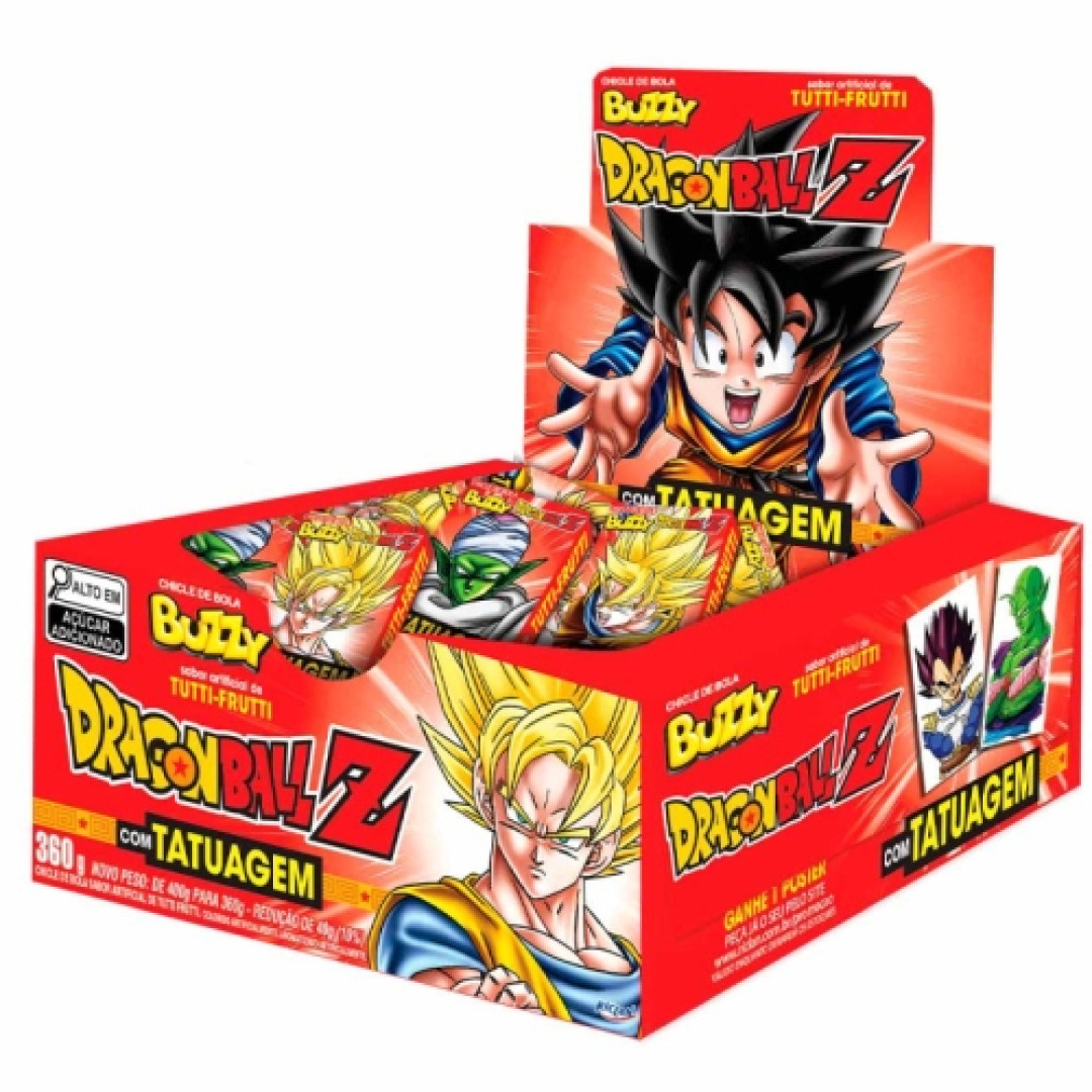 Detalhes do produto Chicle Buzzy Dragon Ball Tatoo 90Un Ricl Tutti Frutti