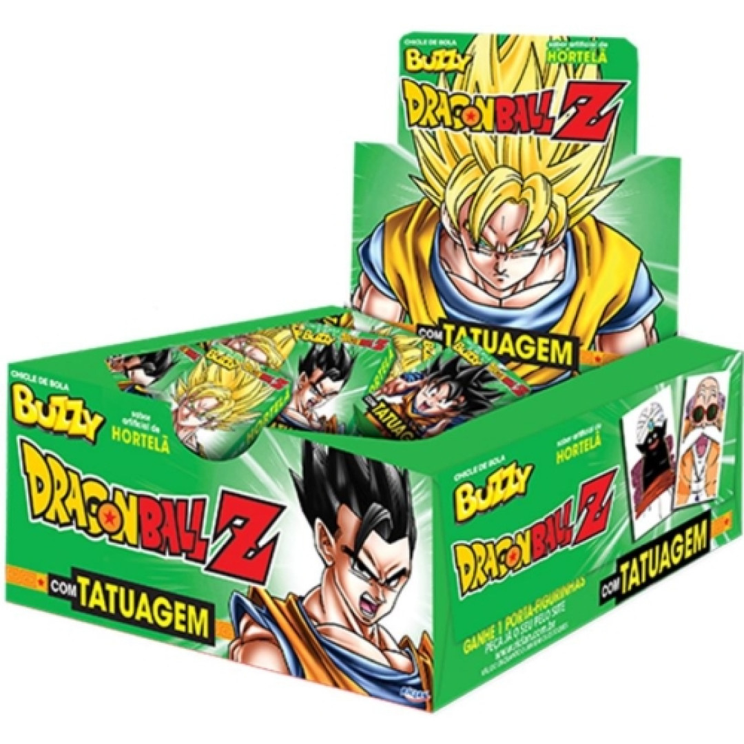 Detalhes do produto Chicle Buzzy Dragon Ball Tatoo 90Un Ricl Hortela