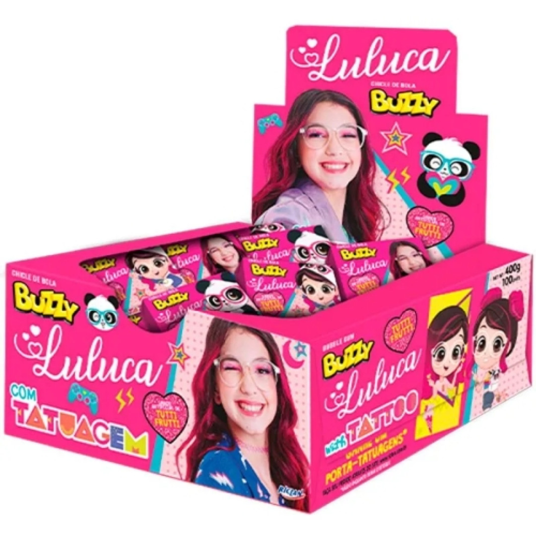 Detalhes do produto Chicle Buzzy Luluca 90Un Riclan Tutti Frutti